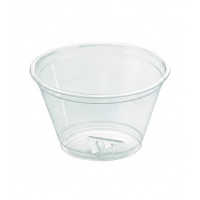 Bicchiere in PET trasparente  H58mm 210ml