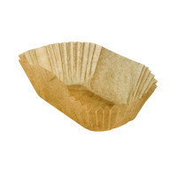 Pirottino ovale in carta da forno scura siliconata 145x115mm H35mm