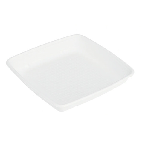 Insalatiera quadrata in polpa di canna da zucchero 235x235mm H28mm 1000ml