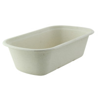 Vaschetta in polpa di canna da zucchero scura 230x135mm H65mm 1150ml