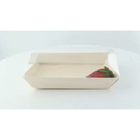 Copercho in PET per vassoio Samourai (PET1) 131x182mm H24mm