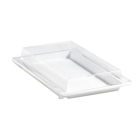 Coperchio in PET trasparente per vassoio Atlas (PET1) 272x193mm H33mm