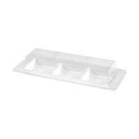 Coperchio in PET per piatto in polpa (PET1) 260x110mm H32mm