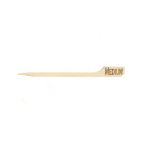 Stecchino per carne Teppo Gushi in bambù, etichetta Medium (media) (FOR50)  H90mm