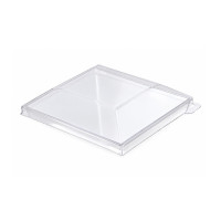 Coperchio in plastica per piattino fingerfood Zeno (PET1) 65x65mm