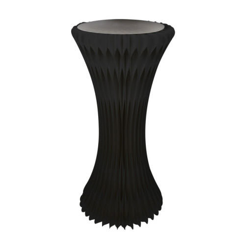 Tavolo pieghevole nero illuminato con piano in acrilico  H1 000mm