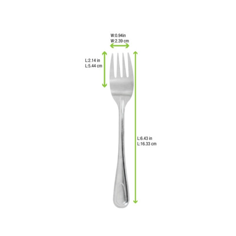 Quadrato forcella in acciaio inox con custodia, da lavare prima dell'uso  163x25mm H11mm