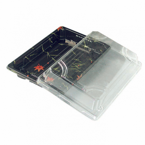 Barchetta per sushi con decorazione  165x114mm H37mm