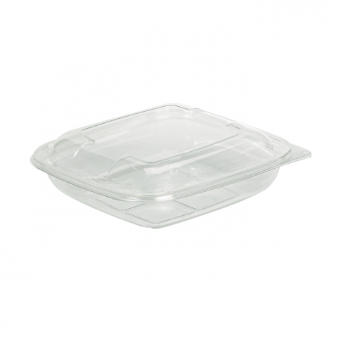 Insalatiera in PET quadrata con coperchio 190x190mm H45mm 750ml