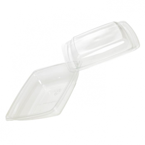 Insalatiera in PET quadrata trasparente 195x195mm H46mm 750ml