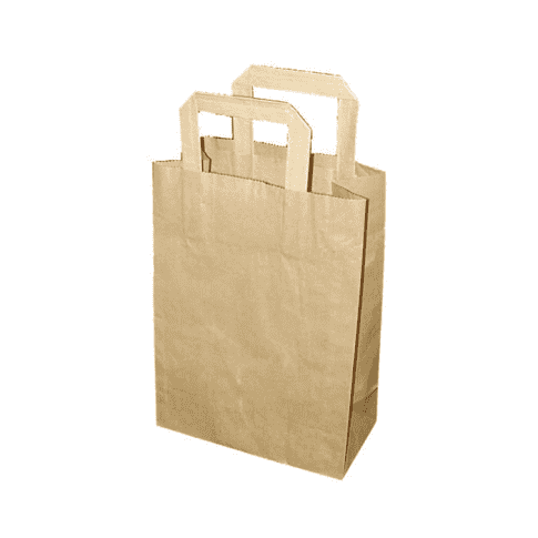 Shopper in carta kraft riciclato 220x100mm H280mm