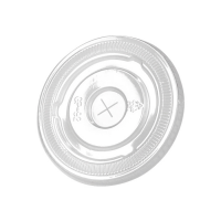 Coperchio in PET con foro a X (PET1)  H6mm