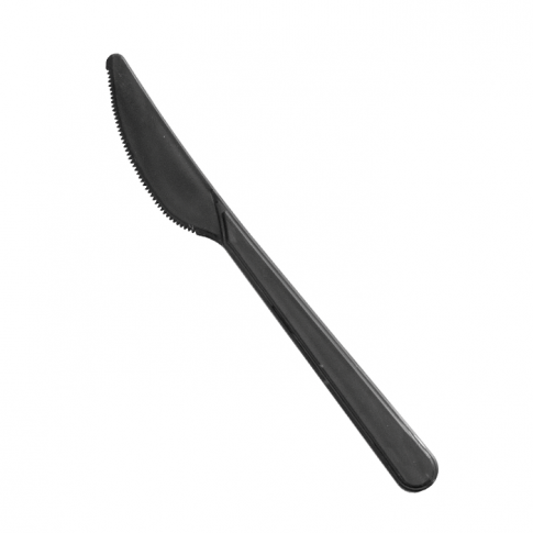 Coltello nero in PS "Lux" 180