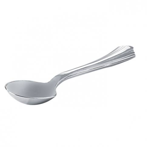 Cucchiaio da zuppa in PS color argento 160