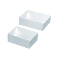 Scatola da pasticceria in cartone kraft senza coperchio 160x120mm H50mm