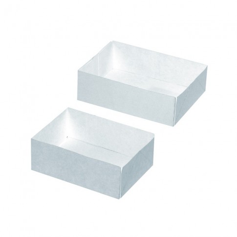 Scatola da pasticceria in cartone kraft senza coperchio 160x120mm H50mm