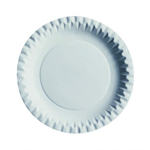 Piatto in cartone bianco  H11mm
