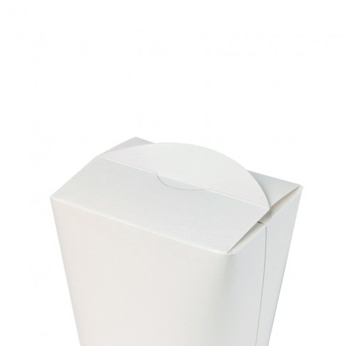 Contenitore tondo in cartone bianco, chiusura a intagli 750ml Ø96mm  H98mm