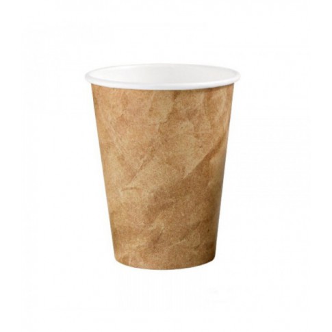 Bicchiere cartone decoro carta stropicciata (PAP20)  H110mm 350ml