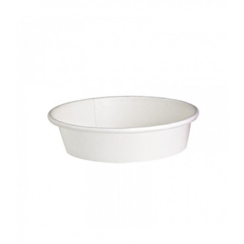 Coperchio in cartone bianco per alimenti caldi e freddi con fori per il vapore (C/PAP 81)  H16mm