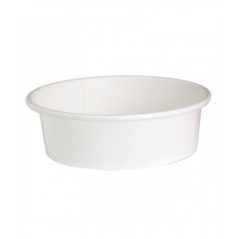 Coperchio in cartone bianco per alimenti caldi e freddi con fori per il vapore (C/PAP 81)  H16mm