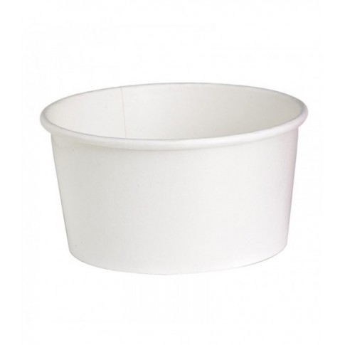 Coperchio in cartone bianco per alimenti caldi e freddi con fori per il vapore (C/PAP 81)  H16mm