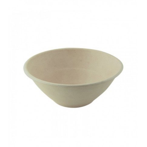 Ciotola "Poke" tonda in polpa di canna da zucchero scura  H76mm 1200ml