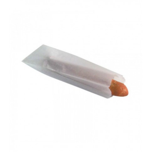 Sacchetto per panino in carta bianca  100x40mm H340mm