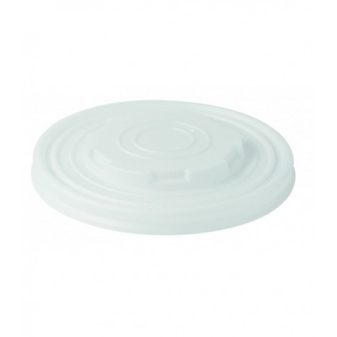 Contenitore da zuppa in cartone bianco biodegradabile, decorazione "Nature" 450ml Ø114mm  H80mm