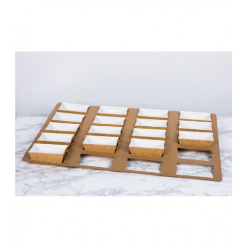 Stampo da forno in cartone con microcanule 208x84mm H55mm