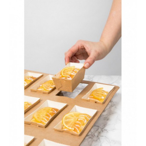 Stampo da forno in cartone con microcanule 208x84mm H55mm