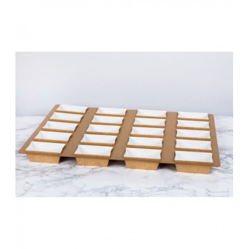 Stampo da forno in cartone con microcanule 208x84mm H55mm
