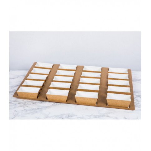 Stampo da forno in cartone con microcanule 208x84mm H55mm