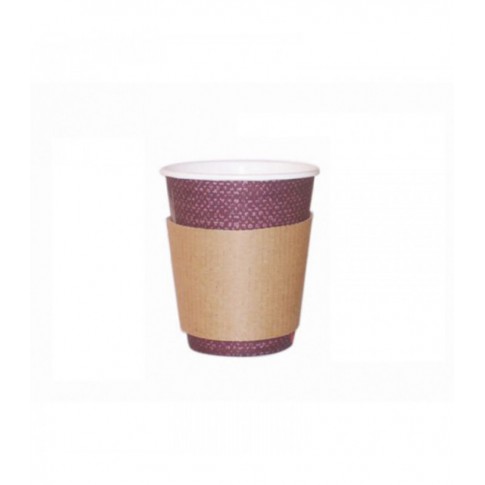 Fascette anti-scottatura in cartoncino per bicchieri (PAP20) 110x110mm H56mm