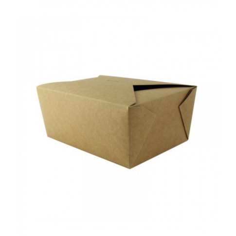 Scatola da pasto in cartone kraft laminato PE 2 300ml 215x160mm H90mm