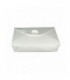 Lunchbox in cartone bianco con chiusura a incastro 215x160mm H50mm 1500ml