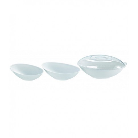 Ciotola "BioNchic" ovale in polpa di canna da zucchero 225x135mm H55mm 750ml