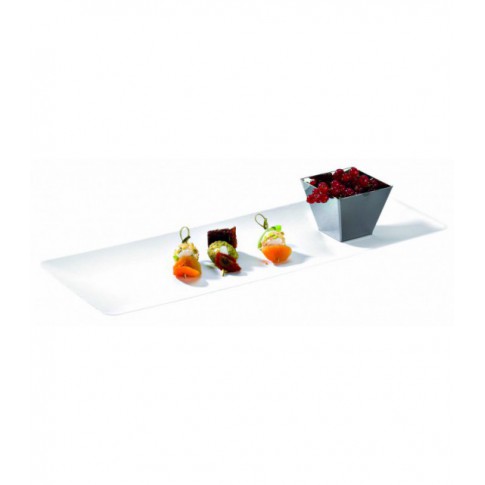 Vassoio "BioNchic" in polpa di canna da zucchero 400x150mm