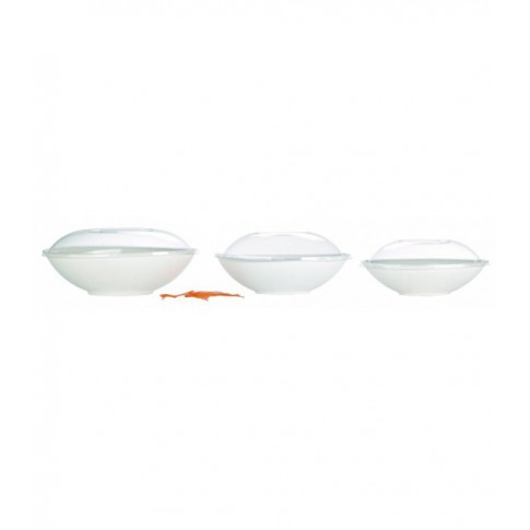 Ciotola "BioNchic" ovale in polpa di canna da zucchero 240x145mm H63mm 1000ml