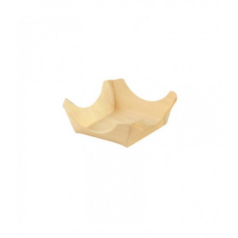 Piattino "Pin Up" in legno 60x60mm H25mm