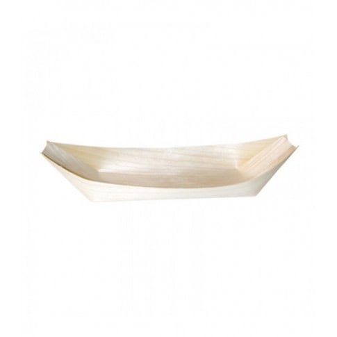 Vaschetta in legno a forma di barca 245x115mm H27mm