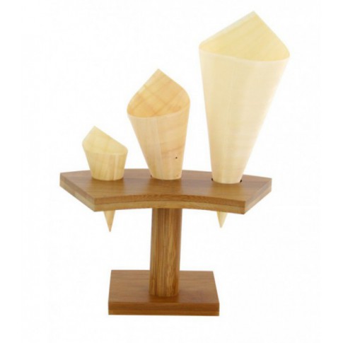 Cono in legno  H80mm
