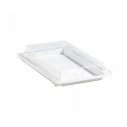 Coperchio in PET trasparente per vassoio Atlas (PET1) 272x193mm H33mm