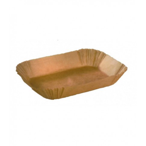Pirottino ovale in carta da forno scura siliconata 155x75mm H57mm