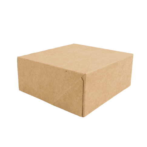 Scatola da pasticceria in cartone kraft 140x140mm H60mm