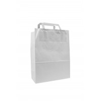 Sacchetto in carta bianca 200x100mm H280mm