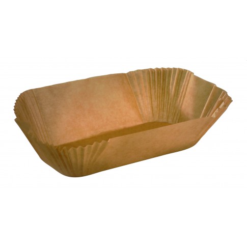 Pirottino ovale in carta da forno scura  360x250mm H75mm