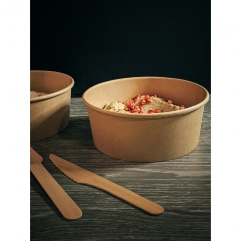 Insalatiera "Buckaty" multiuso, tonda in cartone kraft  H68mm 750ml