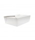 Lunchbox in cartone bianco con chiusura a incastro