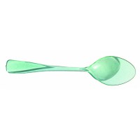 Mini cucchiaio verde trasparente